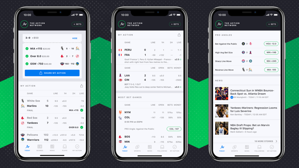 The Action Network Mobile App Ios Android 