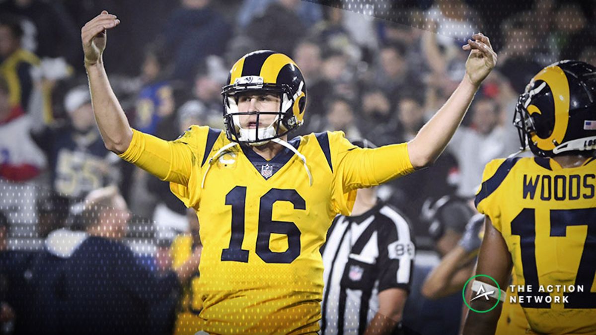 Best SNF Prop Bets: Jared Goff O/U 286.5 Yards, Gurley O/U 4.5 Receptions article feature image