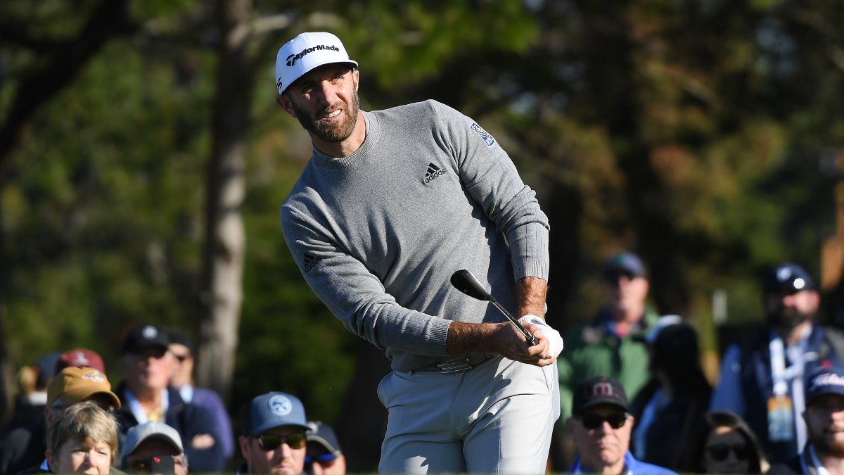 AT&T Pebble Peach Pro-Am Round 2 Odds & Picks: How to Bet Dustin Johnson vs. Jordan Spieth article feature image