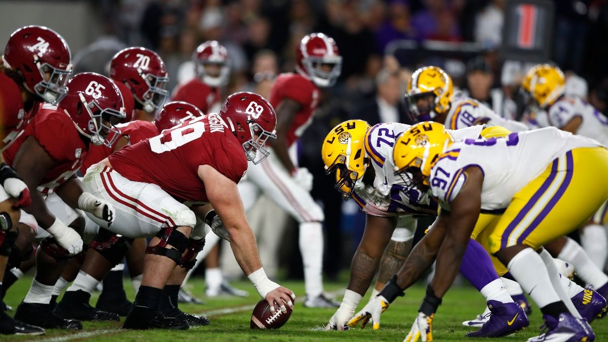 2020 College Football Game of the Year Lines: Odds for 26 Matchups Including Alabama vs. LSU, Michigan vs. Ohio State article feature image