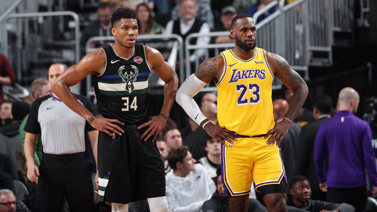 Caesars NY Super Boost: Get +120 Odds on LeBron and Giannis to Both Score 25+ Points! article feature image