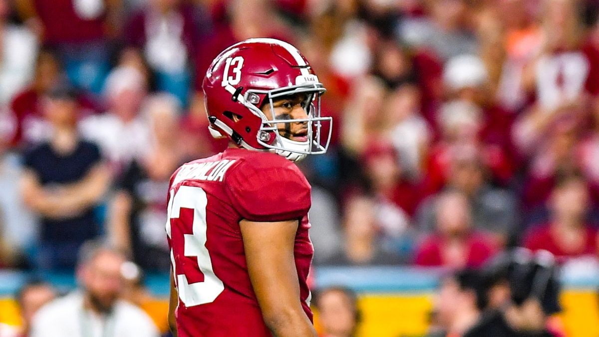 Tua Tagovailoa NFL Draft Odds: First Overall Pick, Draft Position, Team, More article feature image