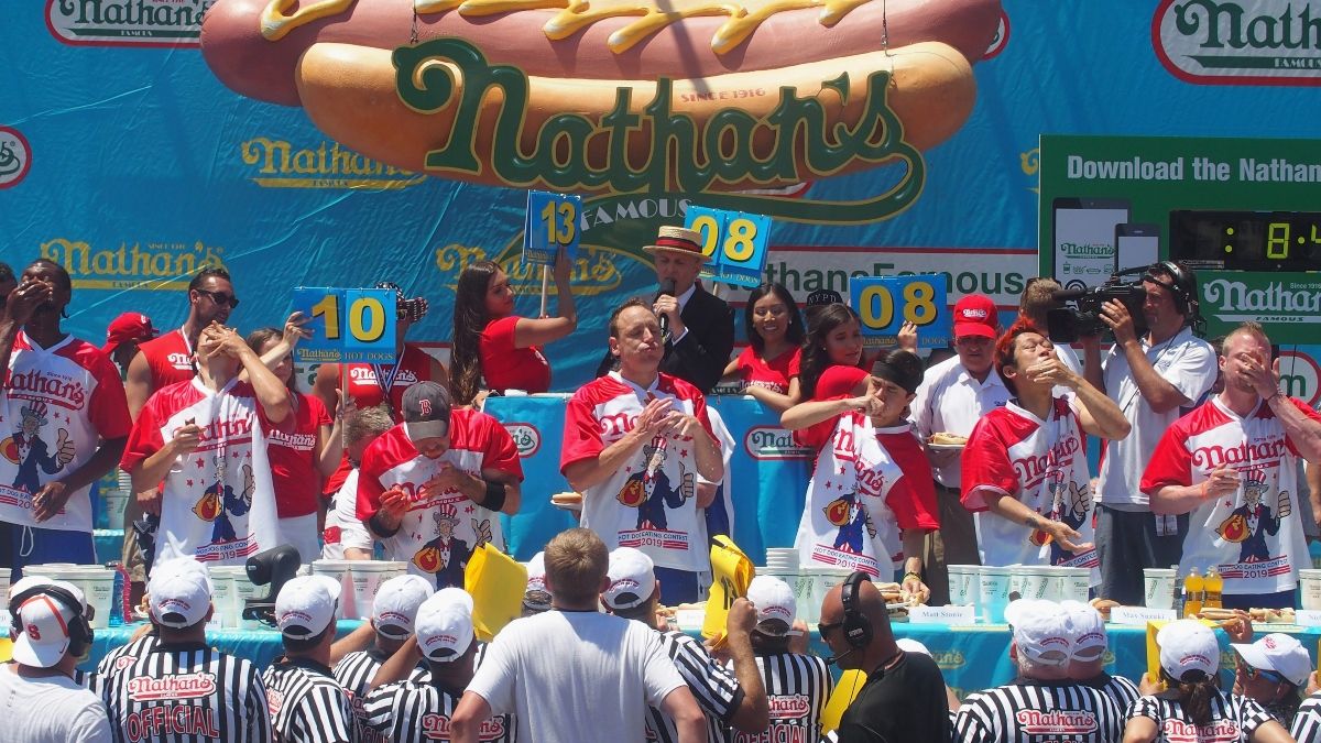 Updated 2020 Hot Dog Eating Contest Betting Odds: Joey Chestnut A Massive Favorite To Win Saturday’s Competition article feature image
