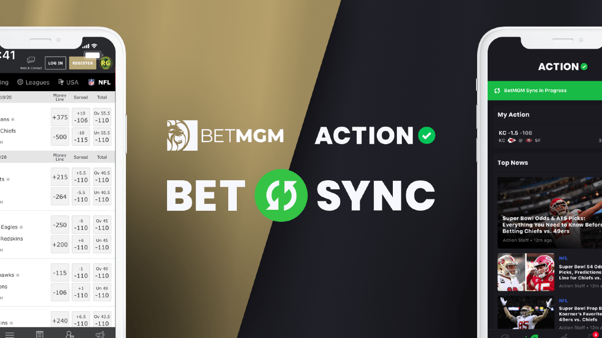 BetSync 101: How to Automatically Track Your Bets at BetMGM in The Action Network App article feature image
