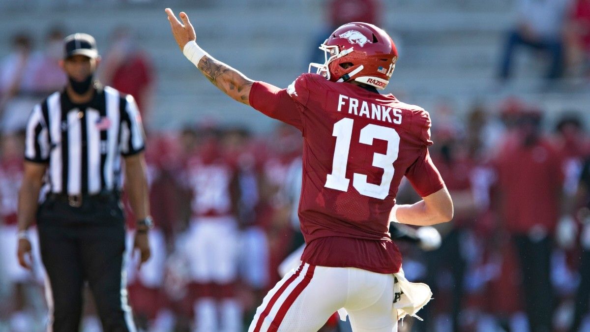 Arkansas at Mississippi State Updated Odds & Pick: Run it Back with the Razorbacks (Saturday, Oct. 3) article feature image