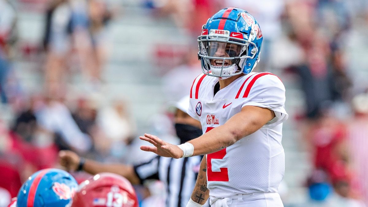 College Football Odds & Picks: Projections, Systems, Sharp Betting for Vanderbilt vs. Ole Miss & Kansas vs. Iowa State article feature image
