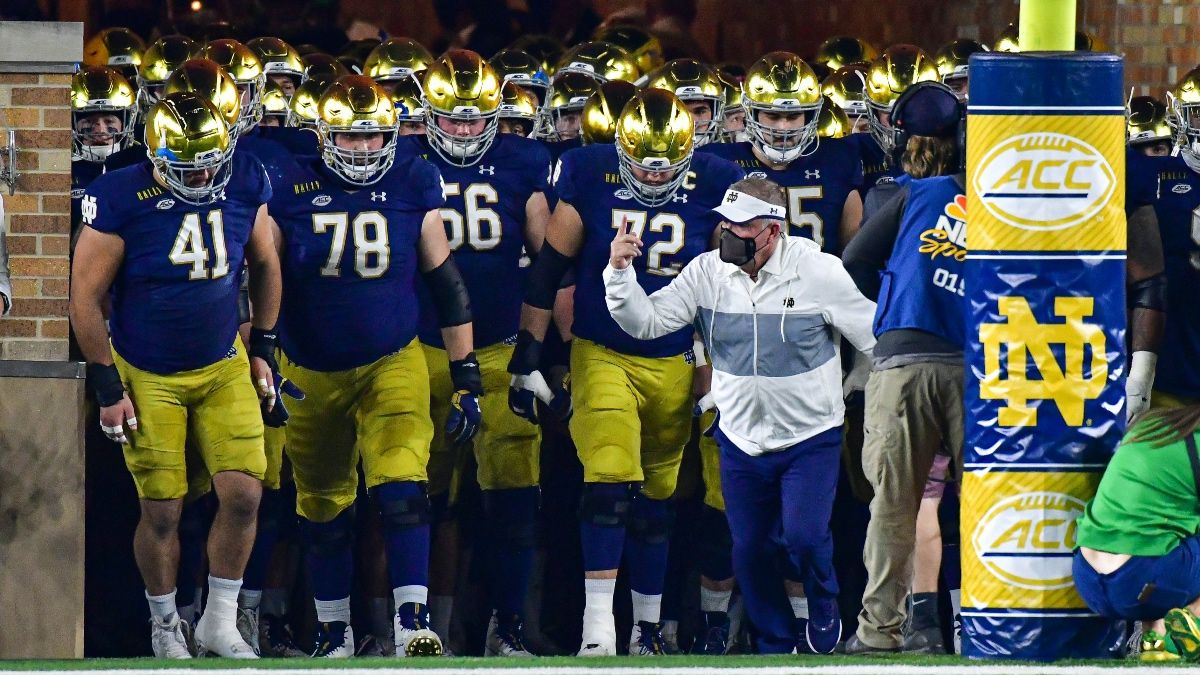 Notre Dame vs. UNC Odds & Promos: Bet $1, Win $100 if the Fighting Irish Score, More! article feature image