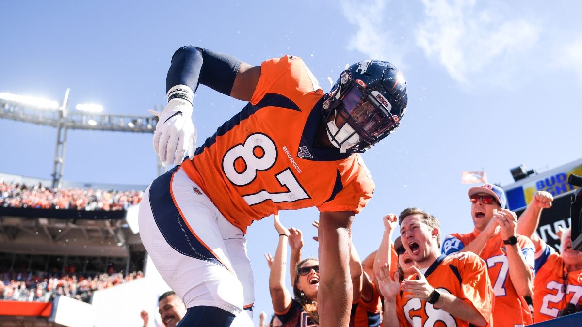 Saturday NFL Player Props: Why Our Expert Is Betting This Noah Fant Under For Broncos-Chiefs article feature image