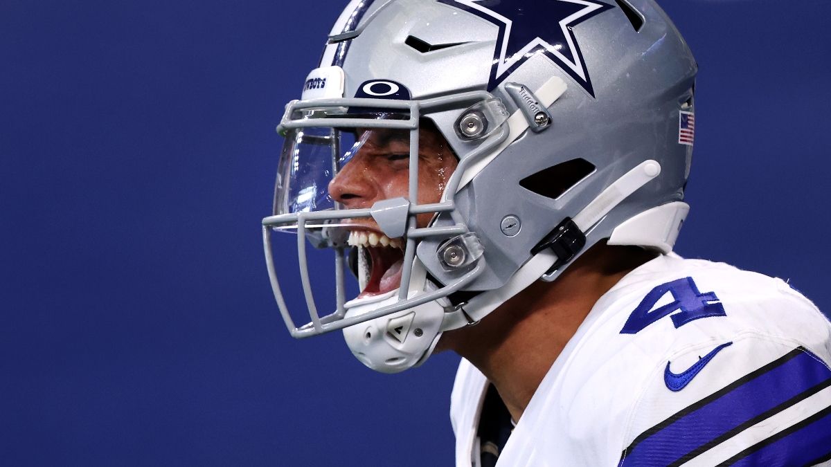 Cowboys v. Vikings Odds: Dallas Moves To Big Underdogs With Dak Prescott Set To Miss Sunday Night Football, Cooper Rush To Start article feature image
