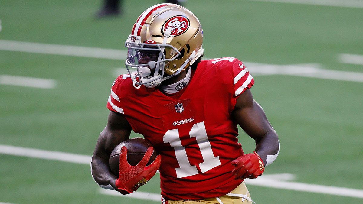 NFL Props For 49ers vs. Colts On Sunday Night Football: Bet This Brandon Aiyuk Under With Rain In Forecast article feature image