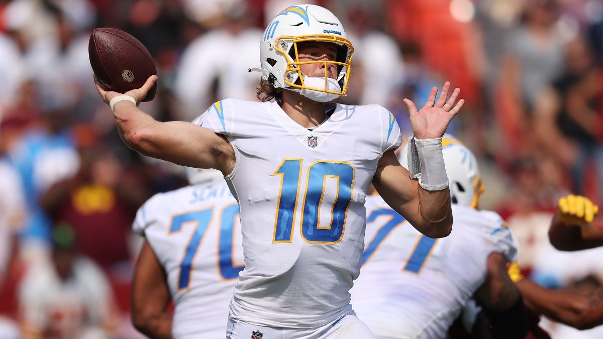 Chargers vs. Steelers Odds, Promo: Bet $20, Win $205 if Justin Herbert Completes a Pass! article feature image