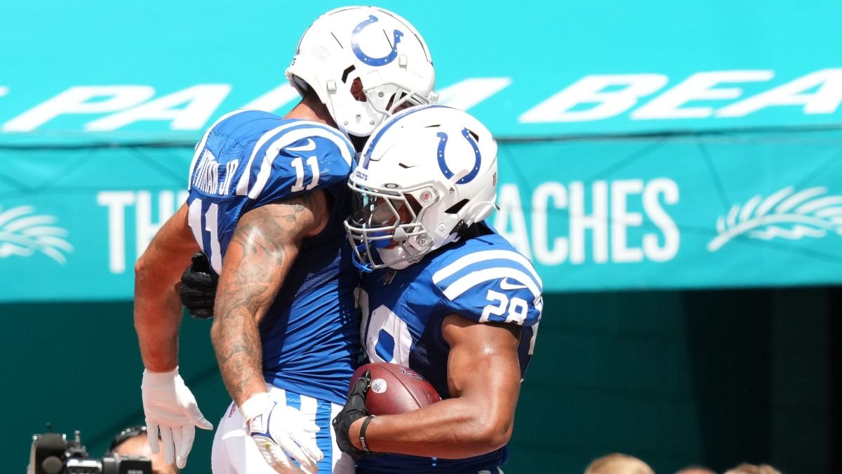 Jonathan Taylor Has Top 5 Fantasy RB Potential, Michael Pittman Jr. High-End WR3 With T.Y. Hilton Ruled Out article feature image