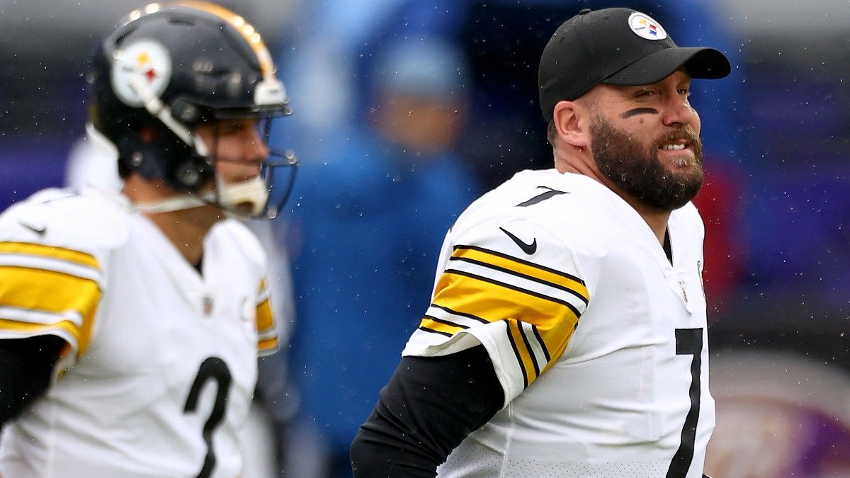 What’s Big Ben Roethlisberger Worth to the Spread? Betting Odds, Total Adjusted with Mason Rudolph Expected to Start vs. Lions article feature image