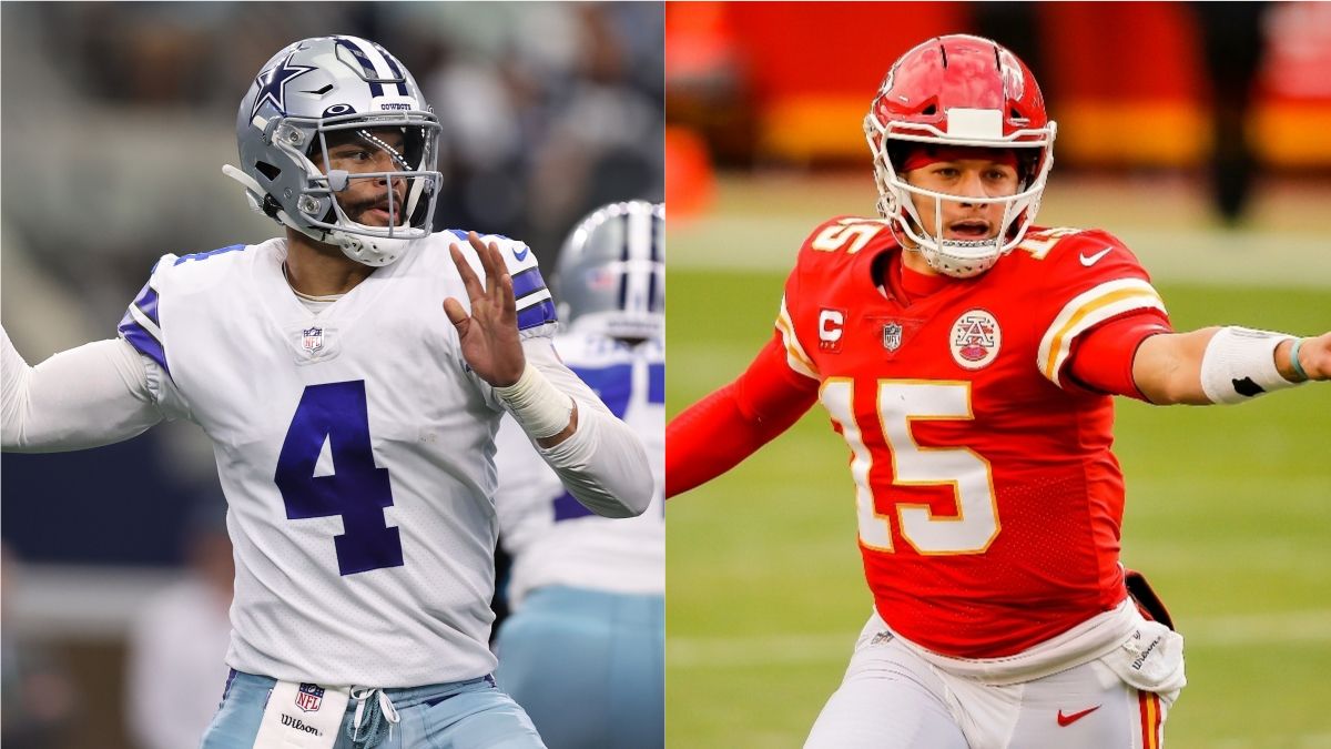 Chiefs vs. Cowboys Promo: Bet $10, Win $200 if Mahomes or Prescott Throws for 1+ Yard! article feature image