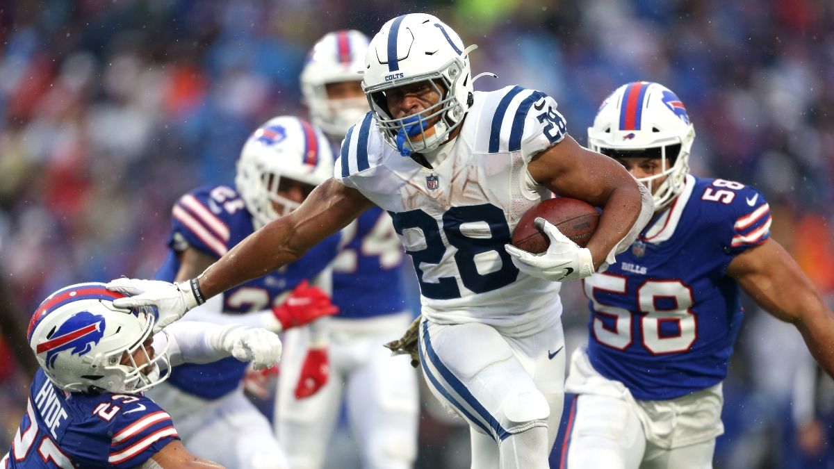 Saturday NFL Player Props: Jonathan Taylor, Rhamondre Stevenson Most Popular Plays for Patriots-Colts article feature image