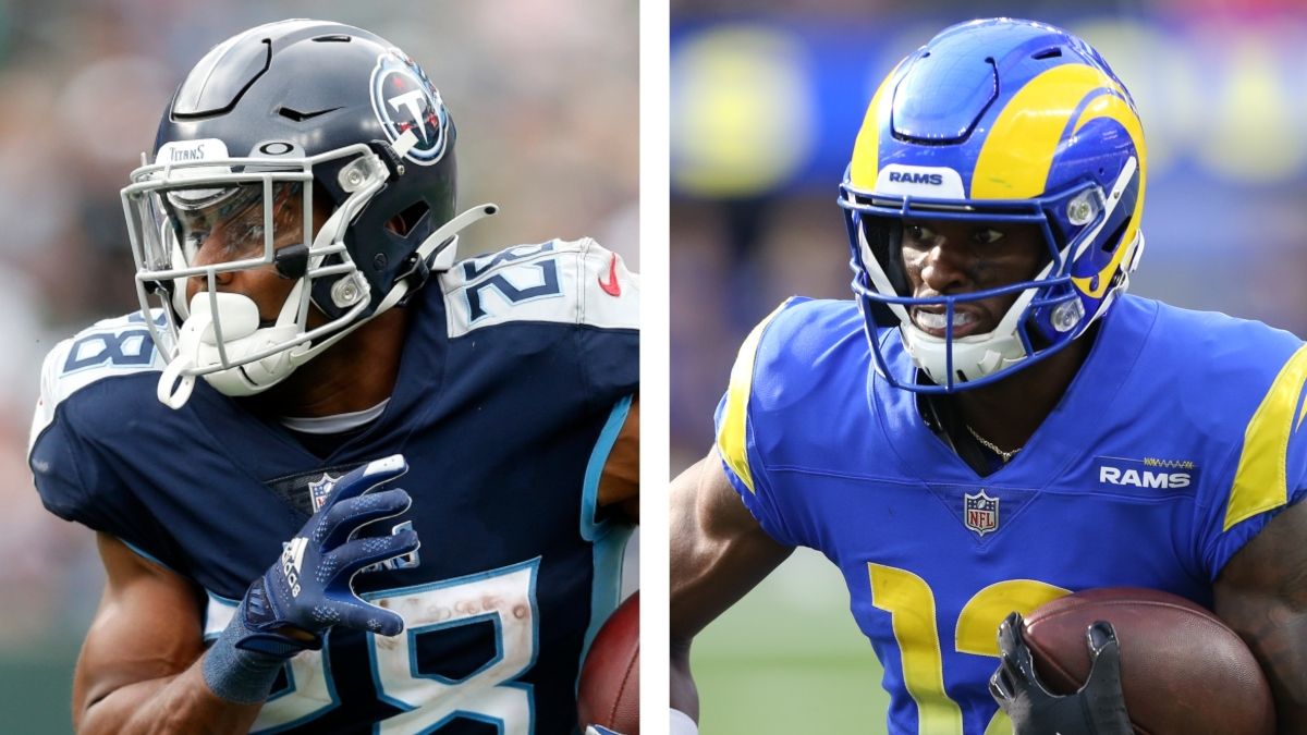 Start Titans RB Jeremy McNichols In Fantasy? What About Rams WR Van Jefferson? Sunday Night Football Advice article feature image