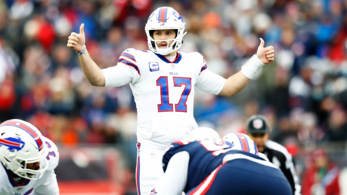 Bills vs. Patriots Odds, Promo: Bet $10, Win $220 if Josh Allen Throws for 22+ Yards! article feature image