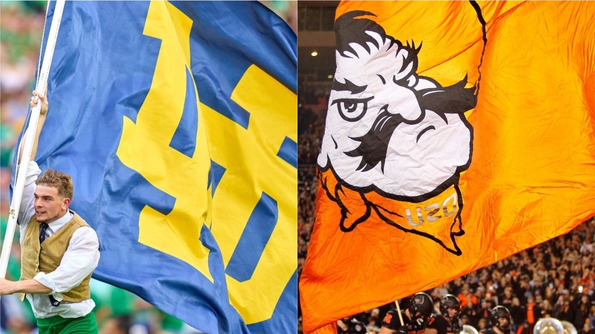 Notre Dame vs. Oklahoma State Odds, Promos: Bet $20, Win $205 if Either Team Scores a Point, More! article feature image