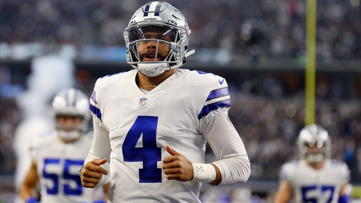 Cowboys vs. 49ers Odds, Promo: Bet $10, Win $220 if Dak Throws for 22+ Yards! article feature image