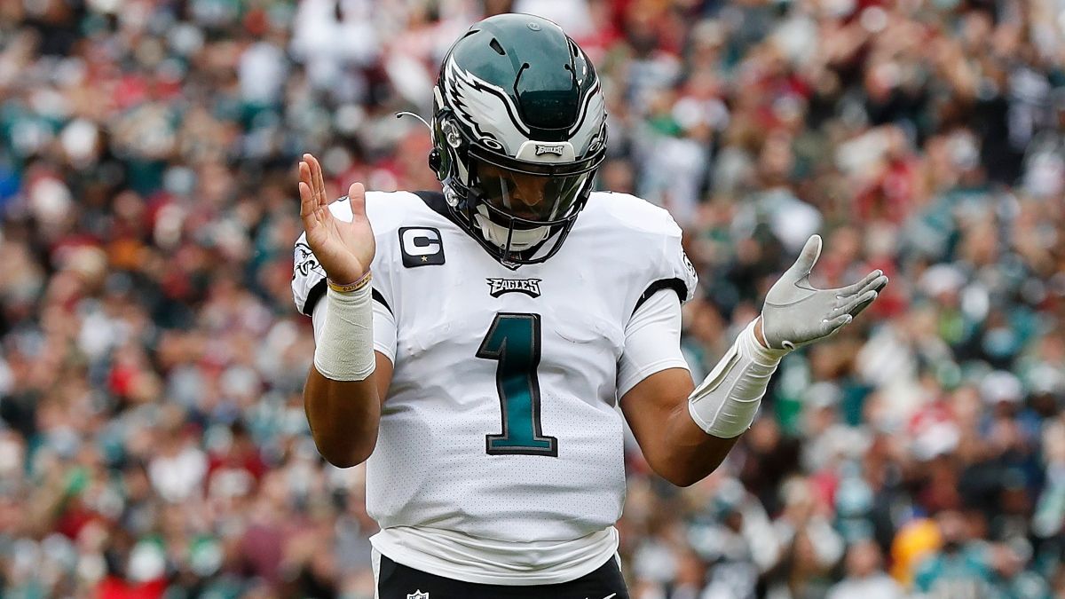 Eagles vs. Buccaneers Odds, Promo: Bet $20, Win $205 if Jalen Hurts Completes a Pass! article feature image