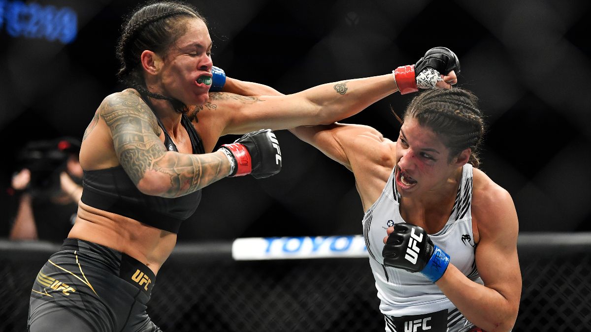 Julianna Pena Upsets Amanda Nunes as 7-1 Underdog to Win UFC Women’s Bantamweight Title article feature image