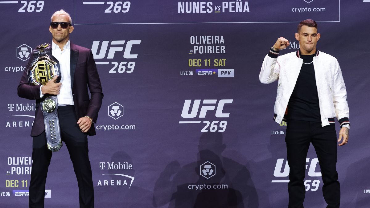 Updated UFC 269 Odds: Betting Lines for Oliveira vs. Poirier, Nunes vs. Pena, More article feature image