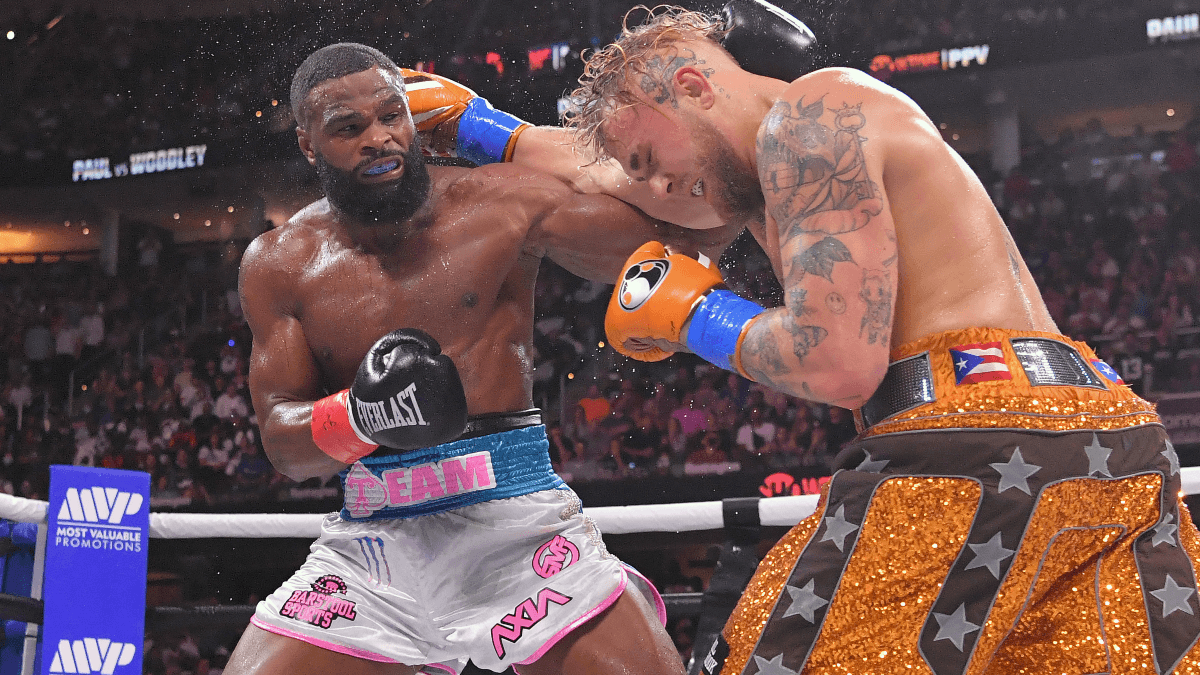 Paul vs. Woodley 2 Odds, Promo: Bet $20, Win $205 if Jake Paul Throws a Punch! article feature image