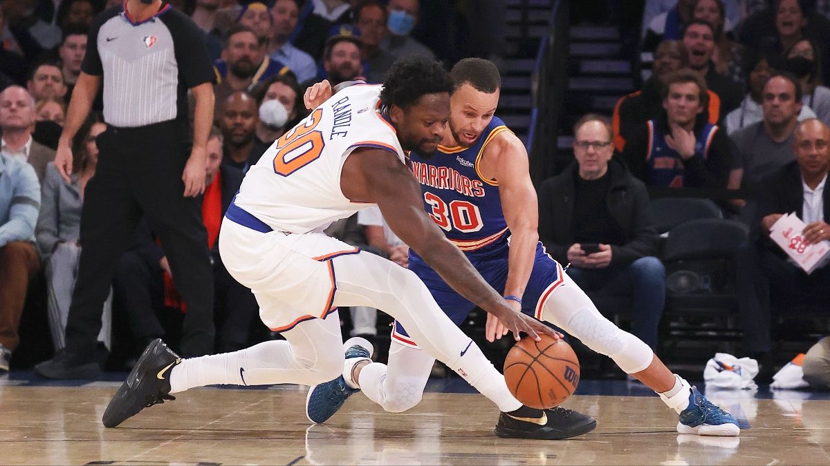 Knicks vs. Warriors Odds, Promo: Bet $10, Win $200 if Either Team Makes a 3-Pointer! article feature image