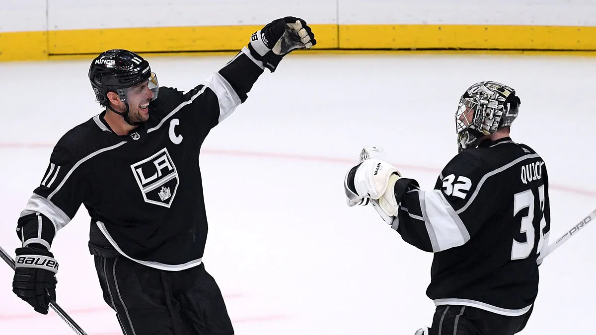 Merchandise is displayed during the LA Kings/NHL Stadium Series News  Photo - Getty Images