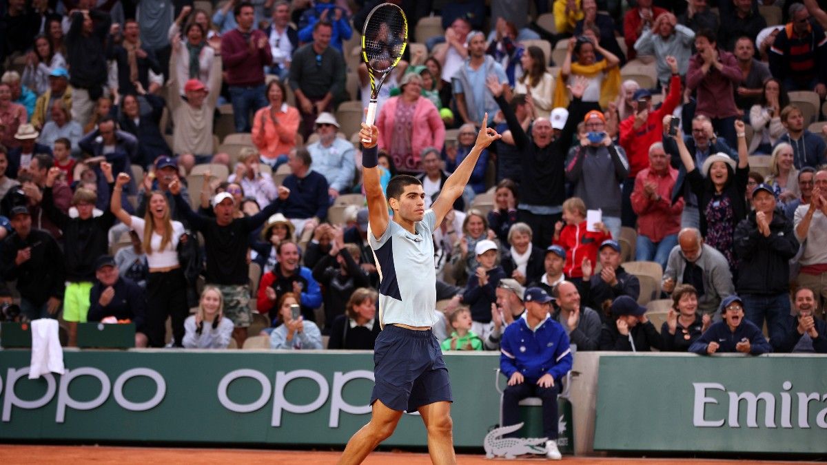 French Open News: Carlos Alcaraz Survives Match Point Against Albert Ramos-Vinolas, Advances to Round 3 (May 25) article feature image
