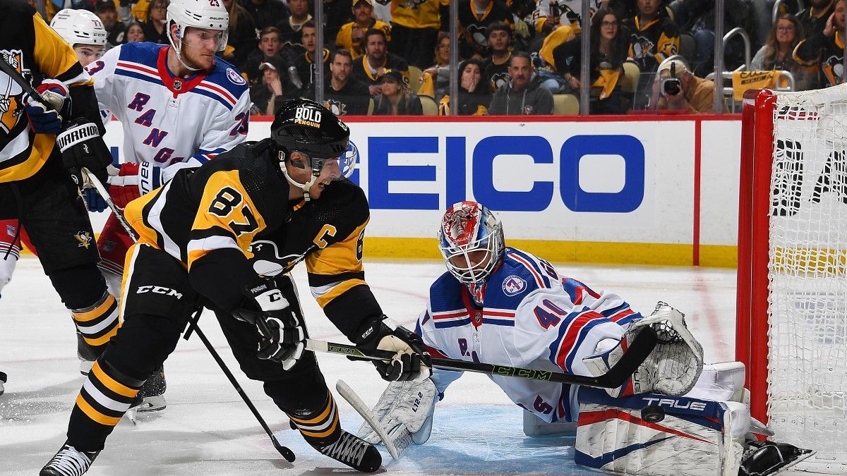 Monday NHL Playoffs Betting Odds, Analysis: Sharp Action & Model Projections For Rangers vs. Penguins, Flames vs. Stars (May 9) article feature image