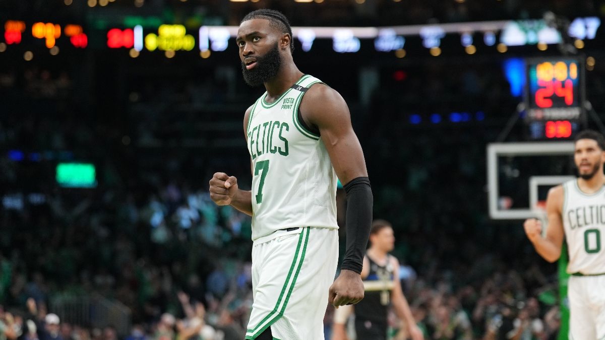 Saturday’s NBA First Basket Props: Play Jaylen Brown, PJ Tucker, Gabe Vincent in Game 3 article feature image
