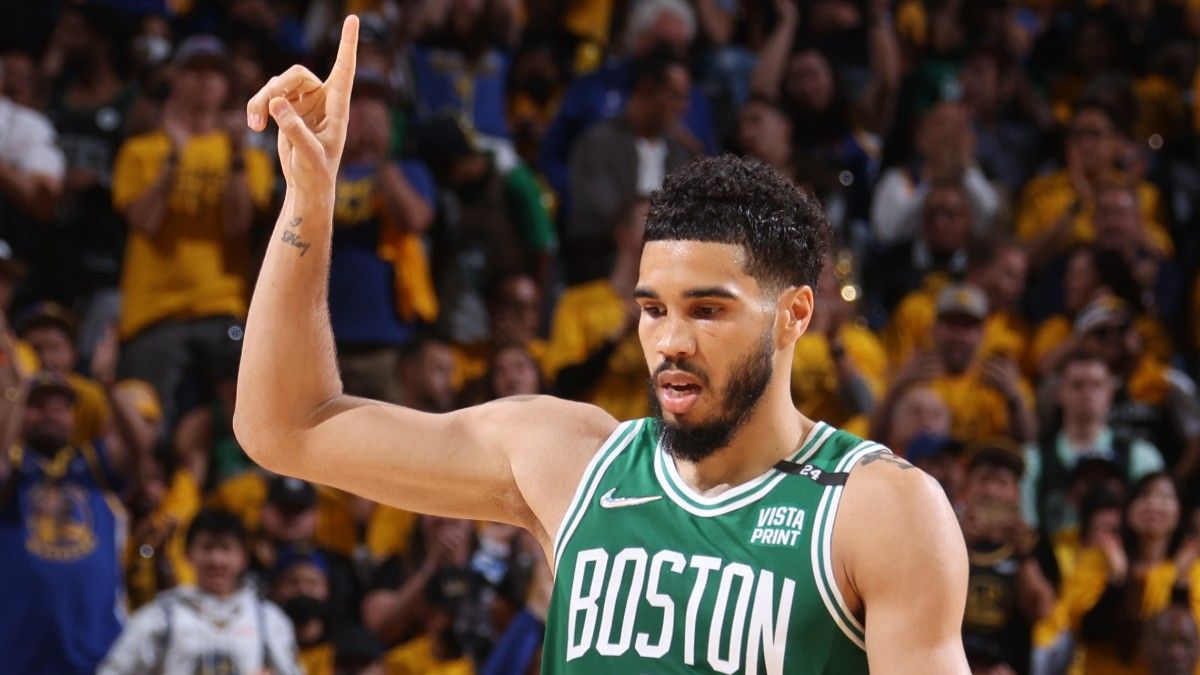 Celtics vs. Warriors NBA Finals MVP Odds: Jayson Tatum Climbs, Klay Thompson Falls Ahead of Game 2 article feature image