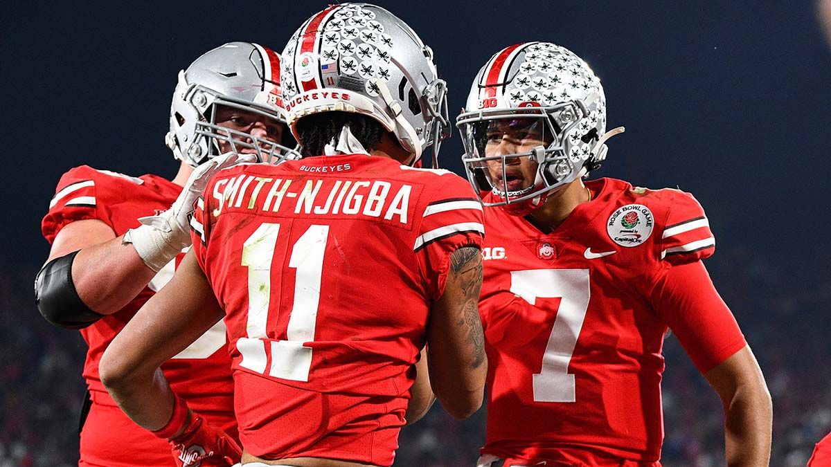 Heisman Trophy Odds and Market Report: Ohio State Teammates Jaxon Smith-Njigba and CJ Stroud are Biggest Liabilities article feature image