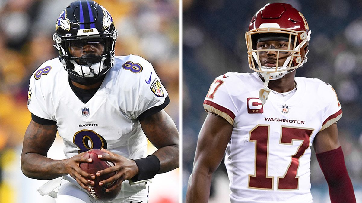 NFL Season-Long Player Props: Bets, Picks for Baker Mayfield, Lamar Jackson, Terry McLaurin, More article feature image