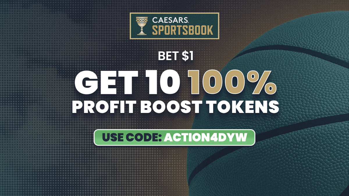 Caesars Sportsbook Promo Code ACTION4DYW: 10 Profit Boost Tokens for ...