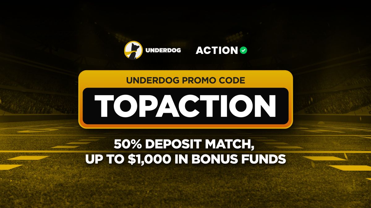 Underdog Promo Code TOPACTION Supplies $1K Deposit Match for Bears-Eagles
