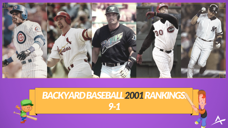 Backyard Baseball 2001 DraftKings Price Guide: The Starting Nine article feature image