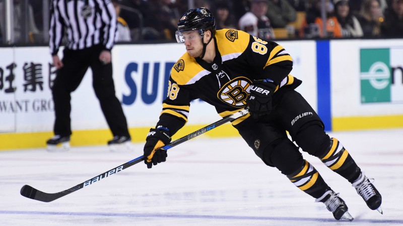 NHL Props: Pastrnak Over/Under 2.5 Total Shots on Goal? article feature image