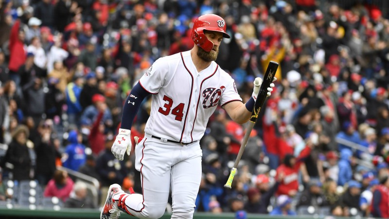 Bryce Harper 2019 Free Agency Odds: No Clear Favorite to Land Nationals Star article feature image