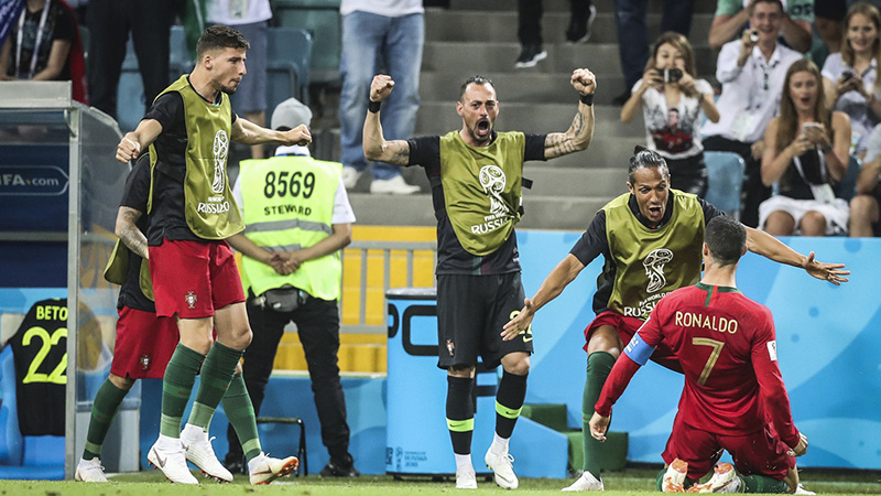 World Cup Day 2 Betting Recap: Ronaldo Hat Trick Lifts Portugal to Shocking Draw With Spain article feature image