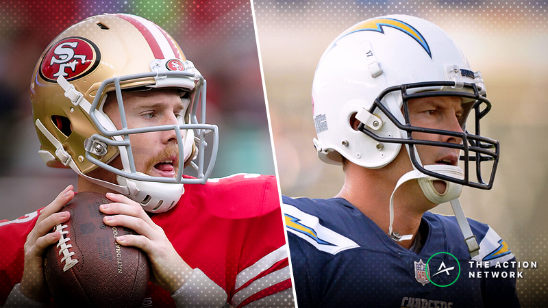 49ers-Chargers Betting Preview: What Garoppolo’s Absence Means for San Fran article feature image