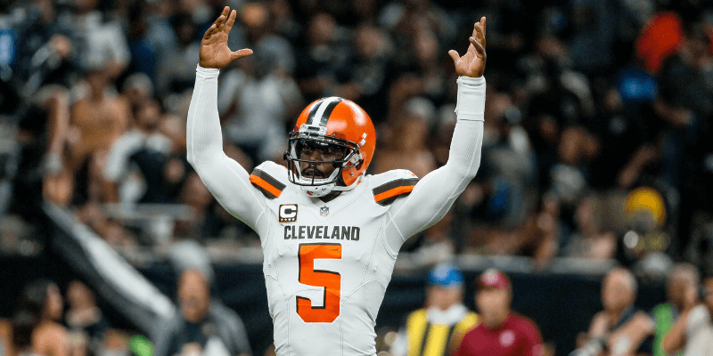 tyrod taylor cleveland browns favorites against jets thursday night football