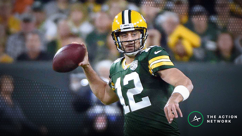 Aaron Rodgers Is a Historically Elite Fantasy Football QB When Playing Hurt article feature image
