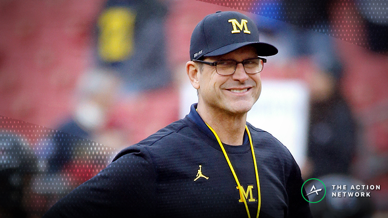 Bets Piling Up on Michigan, Notre Dame to Make College Football Playoff article feature image