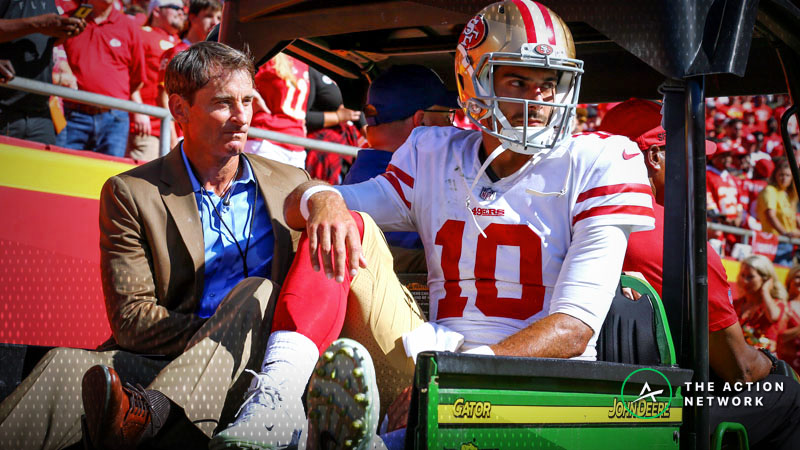 Jimmy Garoppolo Injury Causes Major 49ers-Chargers Point-Spread Adjustment Image