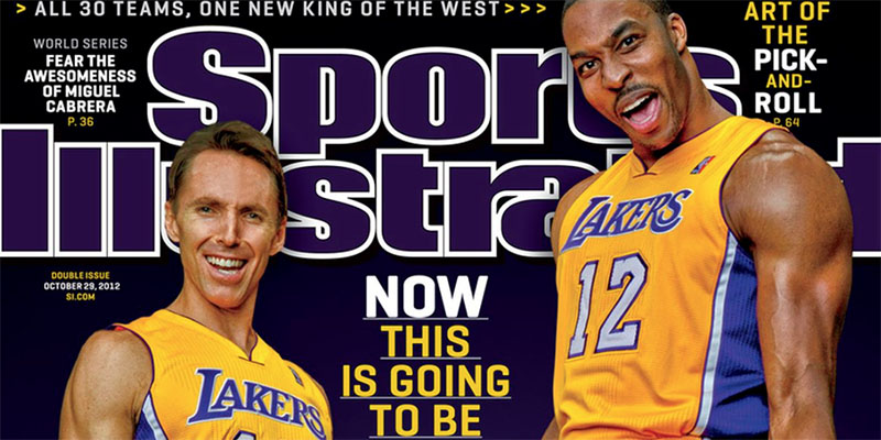 lakers sports illustrated cover Steve Nash Dwight Howard