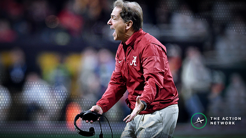 Alabama Opens as Huge Favorite in Hypothetical National Title Matchups article feature image