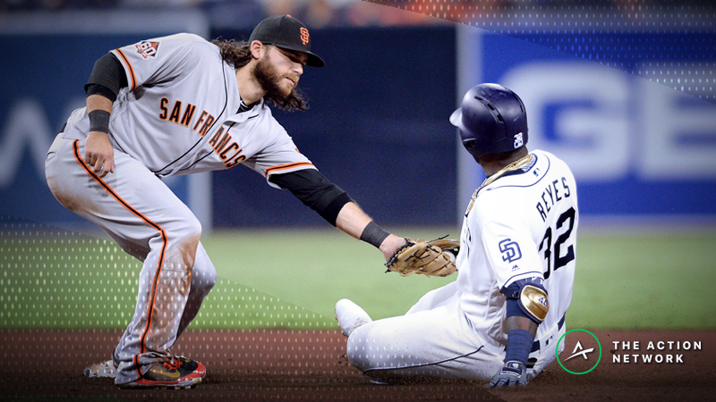 MLB Sharp Report: Pros Betting Giants-Padres, 3 Other Games article feature image