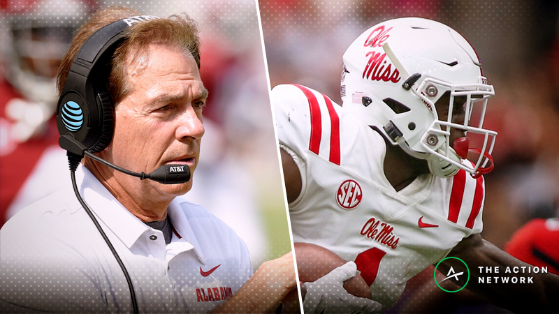 Alabama-Ole Miss Betting Guide: Rebels’ Elite Offense Can Keep It Close article feature image